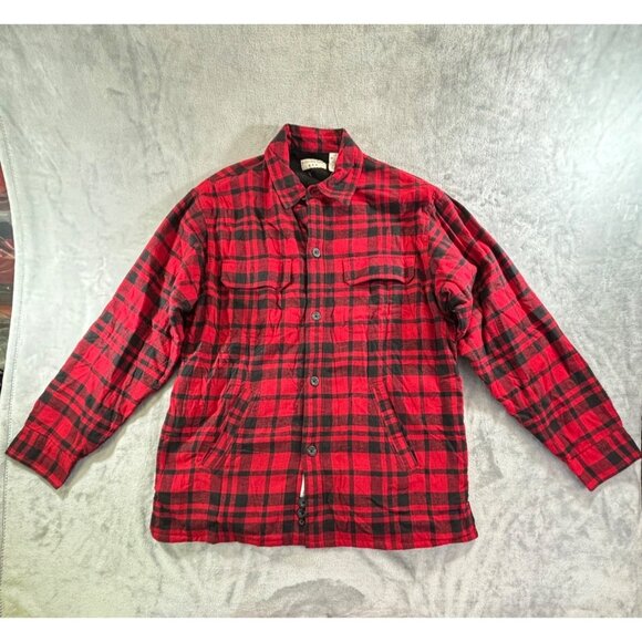 Covington Jacket Men's Medium Red & Black Plaid Casual Outdoor Wear - Picture 9 of 11